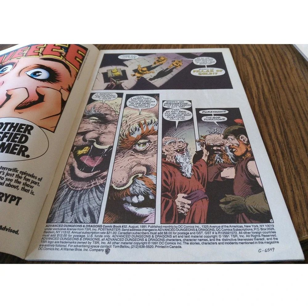 Advanced Dungeons & Dragons #32 August 1991 DC Comics